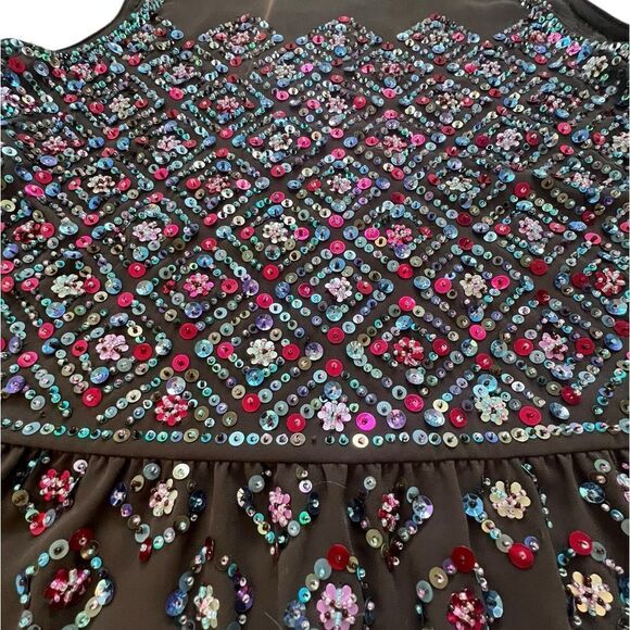 Anthropologie Carnation Lily Lily Rose Embellished Sleeveless Top - Size M - Picture 3 of 8